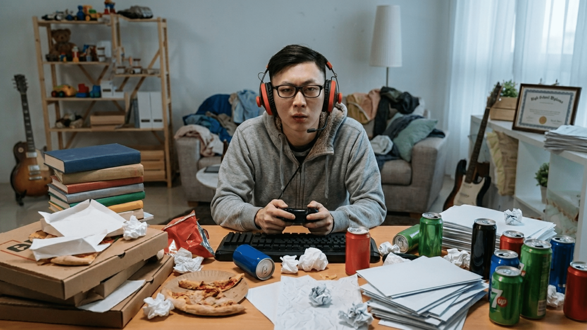 young adult feeling stuck at home while struggling with independence and personal growth challenges