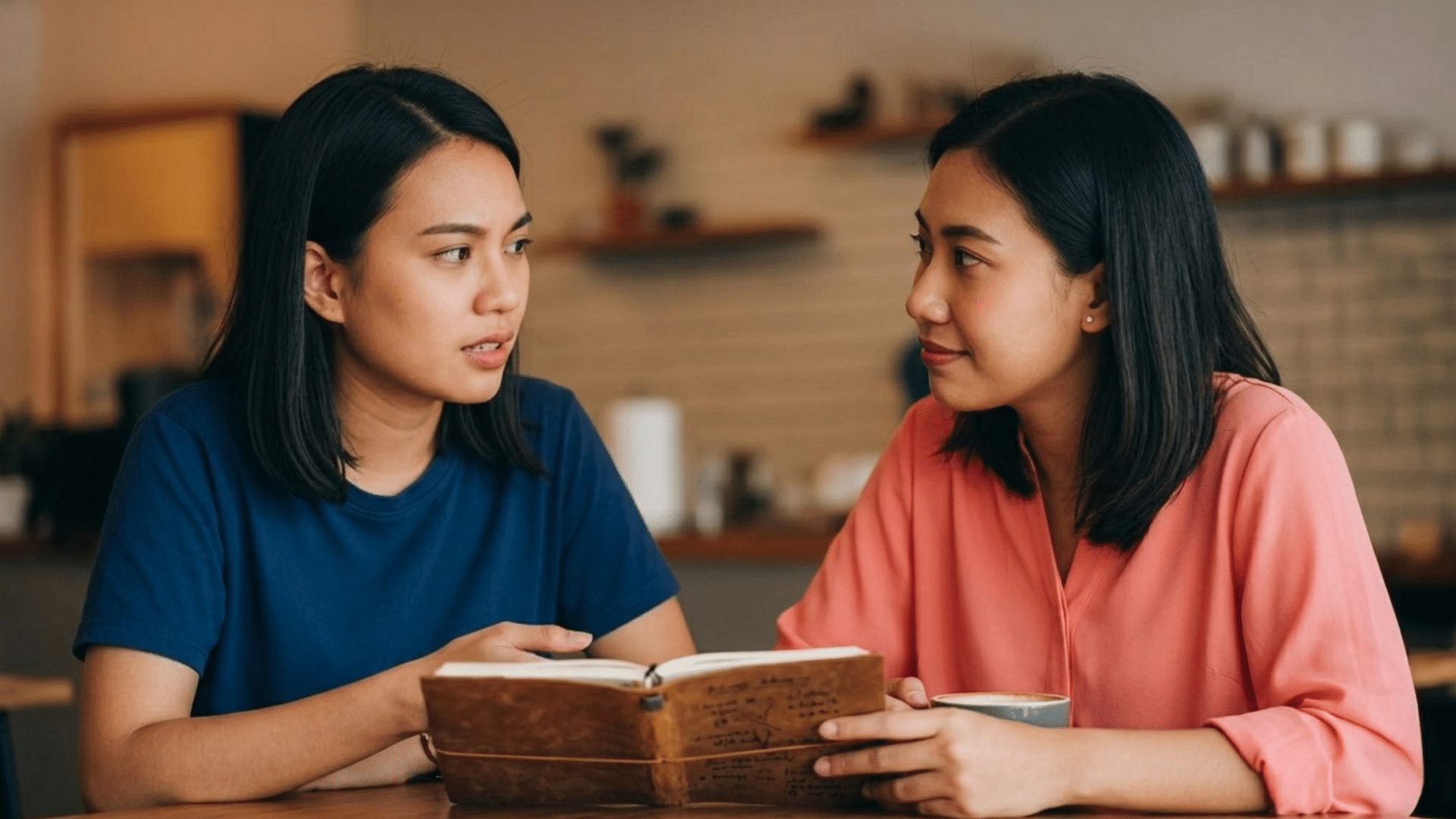 person carefully understanding another individuals thoughts feelings and perspective during a meaningful conversation